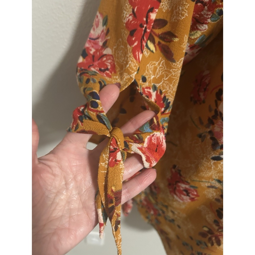 Anthropologie Fig and Flower Tunic Blouse~Plus 2XL~ Floral Boho Peasant Cottage - Picture 4 of 16